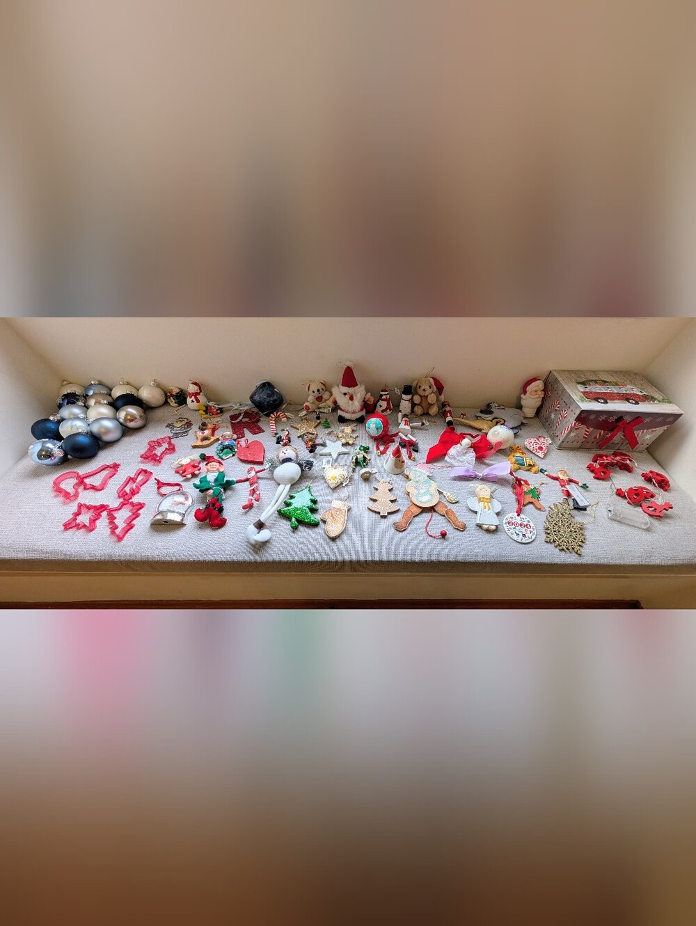 Assorted Christmas Tree Ornaments Collection (65 Ornaments)